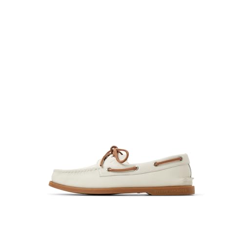 Sperry Authentic Original Herren-Bootsschuh mit 2 Ösen, Weißes Leder, 46 EU Sperry Authentic Original Herren-Bootsschuh mit 2 Ösen, Weißes Leder, 46 EU von Sperry