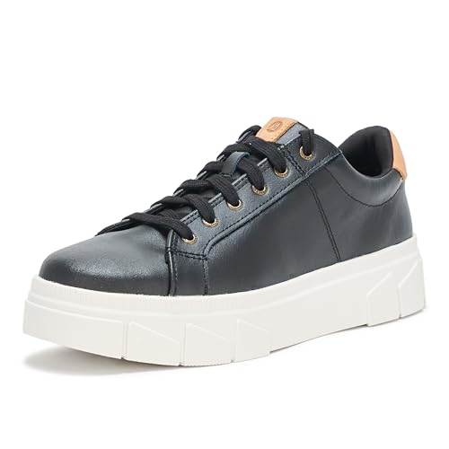 Sperry Winslow Damen-Sneaker mit Schnürung bis zu den Zehen, Schwarzes Leder, 7.5 UK Sperry Winslow Damen-Sneaker mit Schnürung bis zu den Zehen, Schwarzes Leder, 7.5 UK von Sperry