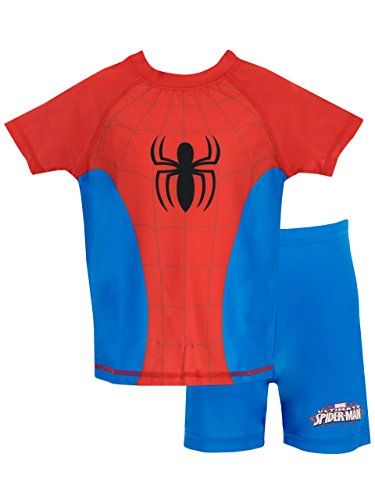 Spiderman Jungen Spider-Man Zweiteiliger Badeanzug 104 von SPIDER-MAN