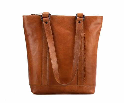 Spikes & Sparrow Leder Shopper Laramie, Brandy von Spikes & Sparrow