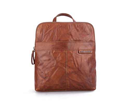 Spikes & Sparrow Rucksack Echt Leder Cognac Damen - 020530 von SPIKES & SPARROW