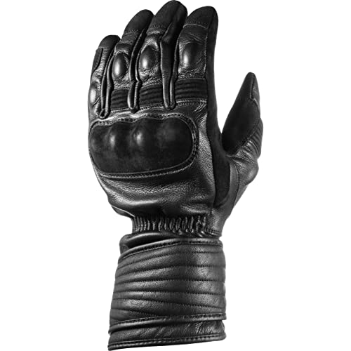 Spirit Motors Motorradhandschuhe lang Motorrad Handschuh Edward Greaser WP Lederhandschuh lang schwarz 8, Herren, Lifestyle, Ganzjährig von Spirit Motors