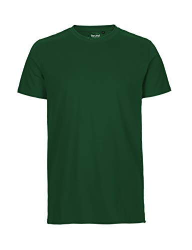 -Neutral- T-Shirt, 100% Bio-Baumwolle. Fairtrade, Oeko-Tex und Ecolabel Zertifiziert, Textilfarbe: flaschengrün, Gr.: M von Spirit of Isis