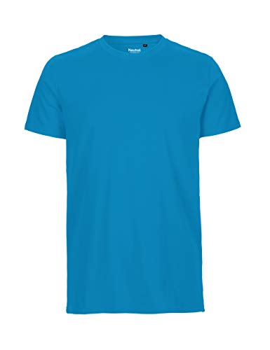 -Neutral- T-Shirt, 100% Bio-Baumwolle. Fairtrade, Oeko-Tex und Ecolabel Zertifiziert, Textilfarbe: saphirblau, Gr.: L von Spirit of Isis