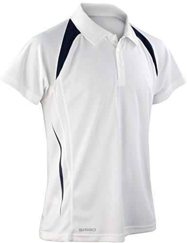 Result Cool-Dry Funktions-Poloshirt Team Spirit S177M, Farbe:White/Navy;Größe:4XL von Spiro