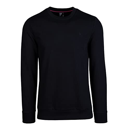 Spitzbub Herren Pullover Crewneck Sweatshirt Sports in Schwarz (M, Schwarz) von Spitzbub