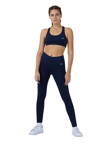 Sportkind Mädchen & Damen Fitness, Sport 7/8 Lange Leggings, Yogahose, Mid Waist, Blickdicht, atmungsaktiv, Navy blau, Gr. 146 Sportkind Mädchen & Damen Fitness, Sport 7/8 Lange Leggings, Yogahose, Mid Waist, Blickdicht, atmungsaktiv, Navy blau, Gr. 146 von Sportkind