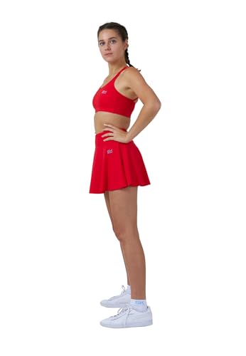 Sportkind Mädchen & Damen Tennisskort mit Ballgürtel, atmungsaktiver Sport Rock mit Innenhose, rot, Gr. 134 Sportkind Mädchen & Damen Tennisskort mit Ballgürtel, atmungsaktiver Sport Rock mit Innenhose, rot, Gr. 134 von Sportkind
