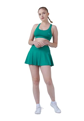 Sportkind Mädchen & Damen Tennisskort mit Ballgürtel, atmungsaktiver Sport Rock mit Innenhose, smaragd grün, Gr. 158 Sportkind Mädchen & Damen Tennisskort mit Ballgürtel, atmungsaktiver Sport Rock mit Innenhose, smaragd grün, Gr. 158 von Sportkind