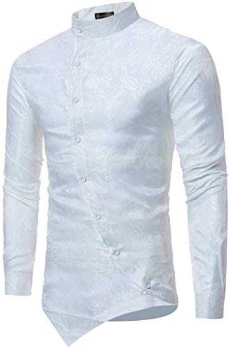 Sportrendy Herren Hemden Freizeit Design Casual Mode Shirt JZA126 White S von Sportrendy