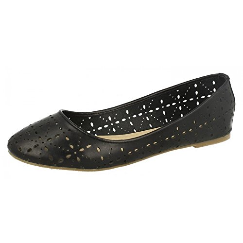 Spot On Damen Ballerina mit Lochmuster (36 EU) (Koralle) von Spot on