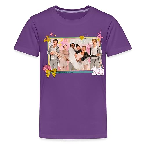 Spreadshirt Find me in Paris Charaktere Kinder Premium T-Shirt, 134/140 (8 Jahre), Lila von Spreadshirt