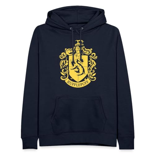 Spreadshirt Harry Potter Hufflepuff Wappen Frauen Hoodie, L, Navy von Spreadshirt