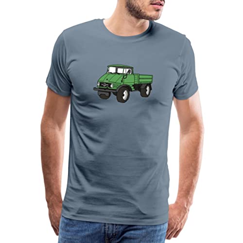 Spreadshirt Laster I Mog Di LKW Lastkraftwagen Männer Premium T-Shirt, M, Blaugrau von Spreadshirt
