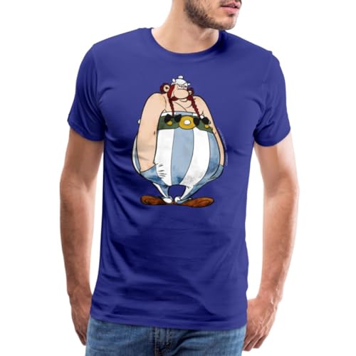 Spreadshirt Asterix & Obelix Bockig Männer Premium T-Shirt, XL, Königsblau von Spreadshirt