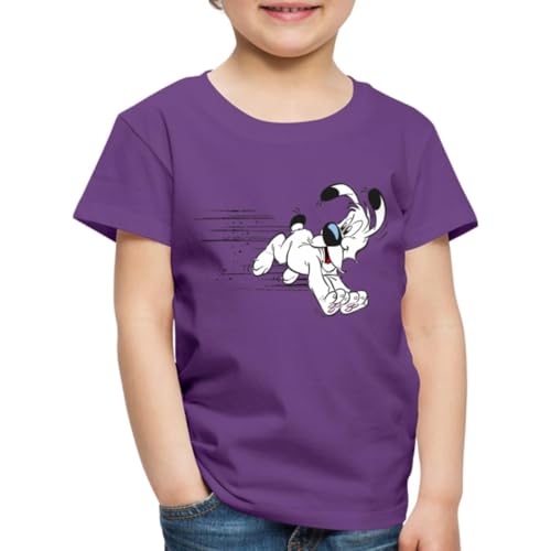 Spreadshirt Asterix & Obelix Idefix Hat Es Eilig Kinder Premium T-Shirt, 110/116 (4 Jahre), Lila von Spreadshirt