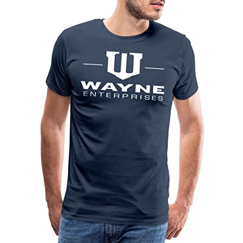 Spreadshirt Batman Wayne Enterprises Männer Premium T-Shirt, XL, Navy von Spreadshirt