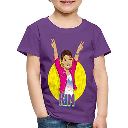 Spreadshirt Die DREI !!! (Ausrufezeichen) Kim Kinder Premium T-Shirt, 134/140 (8 Jahre), Lila von Spreadshirt