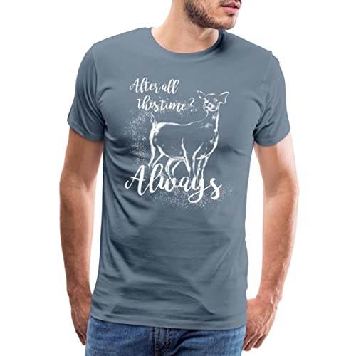 Spreadshirt Harry Potter After All This Time Always Männer Premium T-Shirt, L, Blaugrau von Spreadshirt