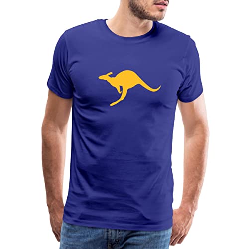 Spreadshirt Känguru Australien Beuteltier Männer Premium T-Shirt, XL, Königsblau von Spreadshirt