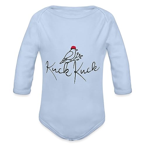 Spreadshirt Kuck Kuck Kuckuck Ruf Schwarzwald Bollenhut Baby Bio-Langarm-Body, 68 (3-6 M.), Sky von Spreadshirt