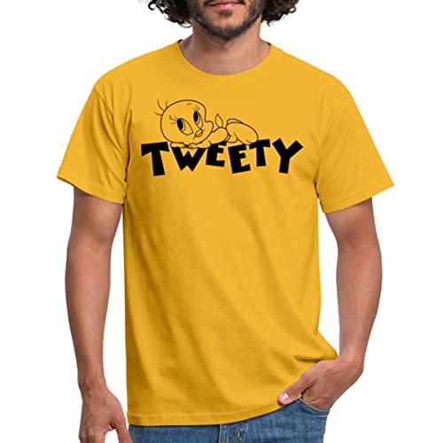 Spreadshirt Looney Tunes Tweety Männer T-Shirt, M, Gelb von Spreadshirt