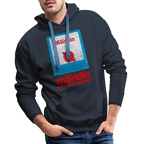 Spreadshirt Märklin Blauer Transformator Männer Premium Hoodie, XL, Navy von Spreadshirt