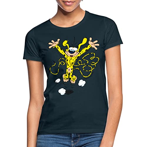 Spreadshirt Marsupilami Happy Frauen T-Shirt, M, Navy von Spreadshirt