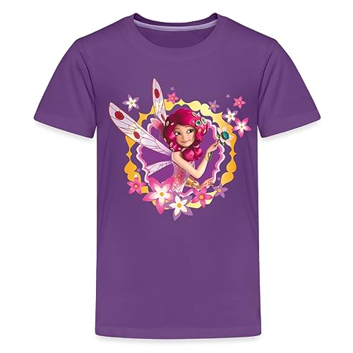 Spreadshirt Mia and Me Blumen Und Die Elfe Mia Kinder Premium T-Shirt, 122/128 (6 Jahre), Lila von Spreadshirt