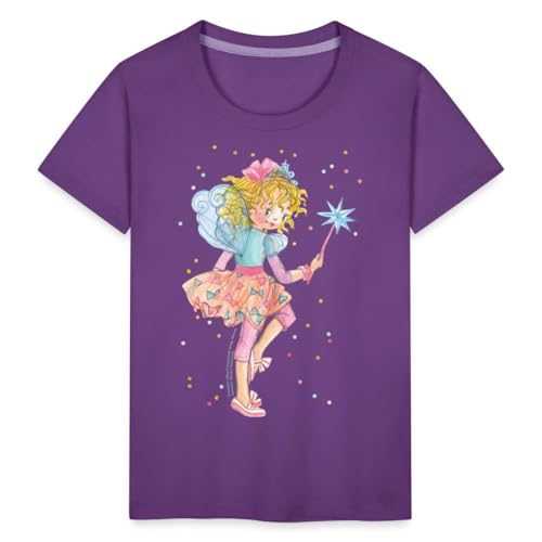 Spreadshirt Prinzessin Lillifee mit Konfetti Kinder Premium T-Shirt, 110/116 (4 Jahre), Lila von Spreadshirt