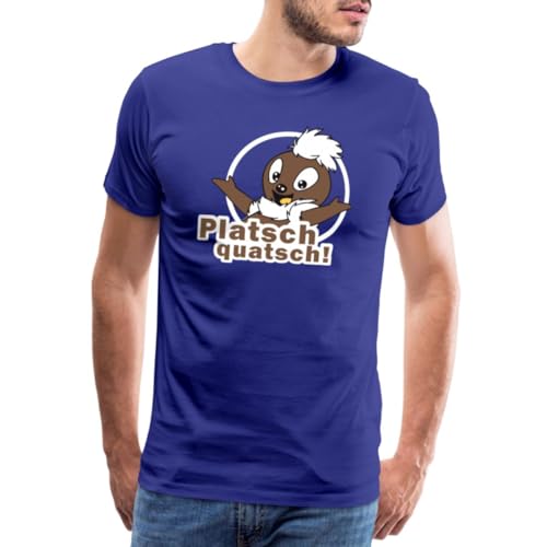 Spreadshirt Sandmännchen Pitti Platsch Quatsch Männer Premium T-Shirt, L, Königsblau von Spreadshirt