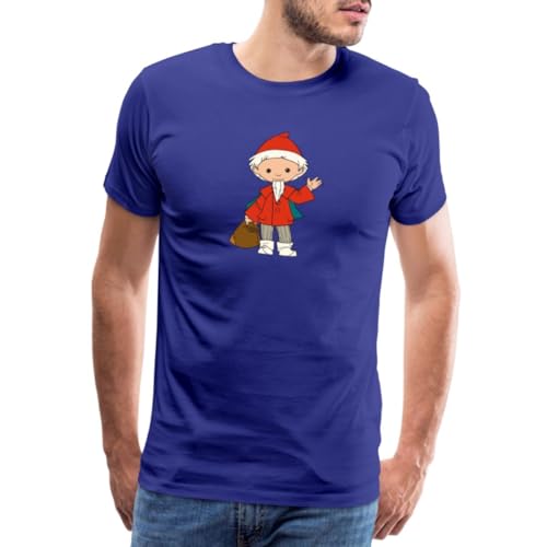 Spreadshirt Sandmännchen Winkt Sandmann Merch Männer Premium T-Shirt, XL, Königsblau von Spreadshirt