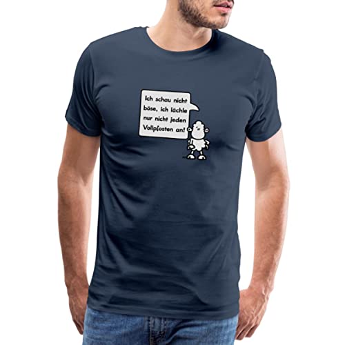 Spreadshirt Sheepworld - Ich schau Nicht böse,... Männer Premium T-Shirt, 5XL, Navy von Spreadshirt