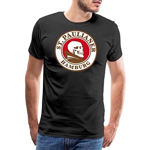 Spreadshirt St. Paulianer Totenkopf Mönch Männer Premium T-Shirt, 5XL, Schwarz von Spreadshirt