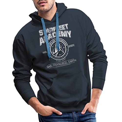 Spreadshirt Star Trek Discovery Starfleet Academy Männer Premium Hoodie, 5XL, Navy von Spreadshirt