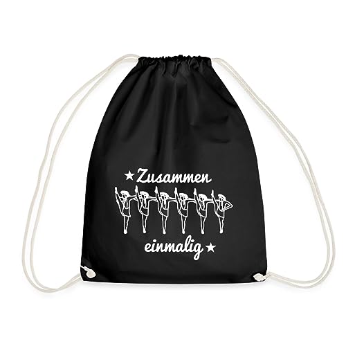 Spreadshirt Tanzmariechen Zusammen Einmalig Gardetanz Turnbeutel, One size, Schwarz von Spreadshirt