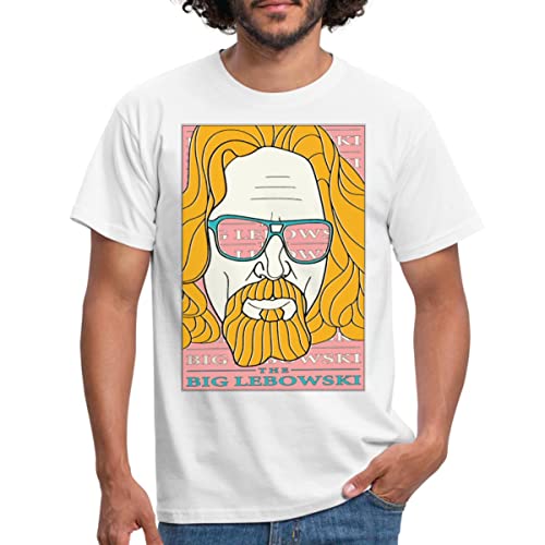 Spreadshirt The Big Lebowski Dude Männer T-Shirt, M, Weiß von Spreadshirt