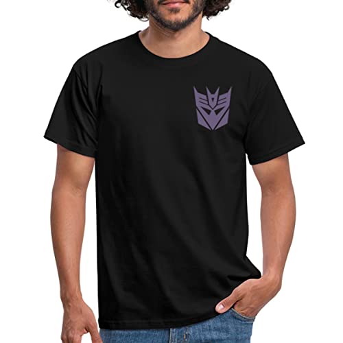 Spreadshirt Transformers Earth Spark Brustmotiv Decepticons Männer T-Shirt, 3XL, Schwarz von Spreadshirt