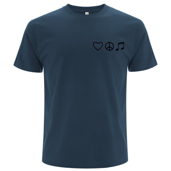 Spreecult Liebe Frieden Harmonie- Bio und Fair - Männer Unisex T-Shirt von Spreecult