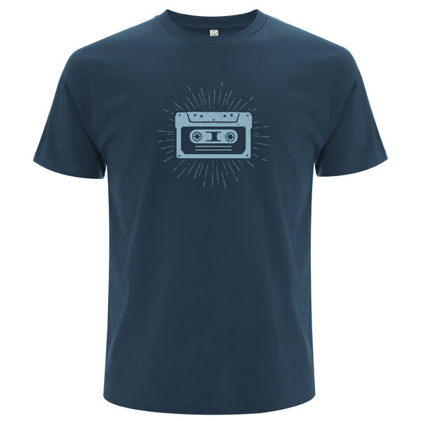 Spreecult Musik Kassette - Bio & Fair - Männer Unisex T-Shirt - Music Tape Retro von Spreecult