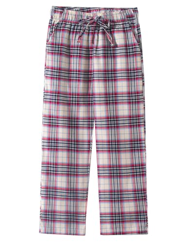 Spring&Gege Kinder Schlafanzug Pyjama Nachtwäsche für Jungen Herbst Winter Größe 115 bis 165 (BeigeMarineblau, 7-8 Jahr) von Spring&Gege