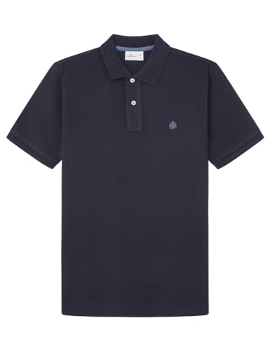 SPRINGFIELD Herren Basic piqué Polo Shirt Polohemd, Navy, S von Springfield