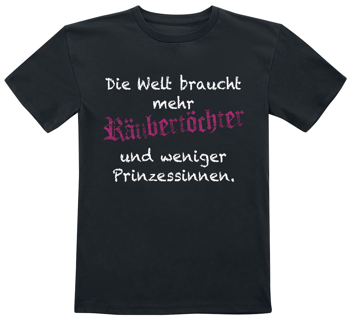 Sprüche T-Shirt - Kids - Räubertöchter - 116 bis 164 - für Mädchen - Größe 164 - schwarz von Sprüche