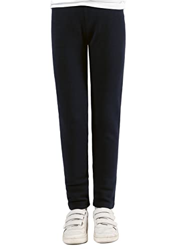 Staccato Mädchen Thermoleggings unifarben - gefüttert, elastisch, wärmend, kuschelig weiche Winterleggings für Kinder und Kleinkinder (176, Marine) von Staccato