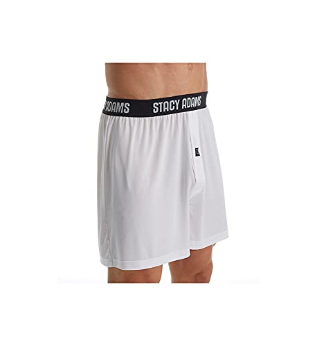 Stacy Adams Herren Boxershorts, weiß, M von Stacy Adams