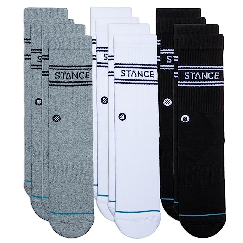 Stance Crew Sock - Basics - 6 Pack (Multi, klein) von Stance