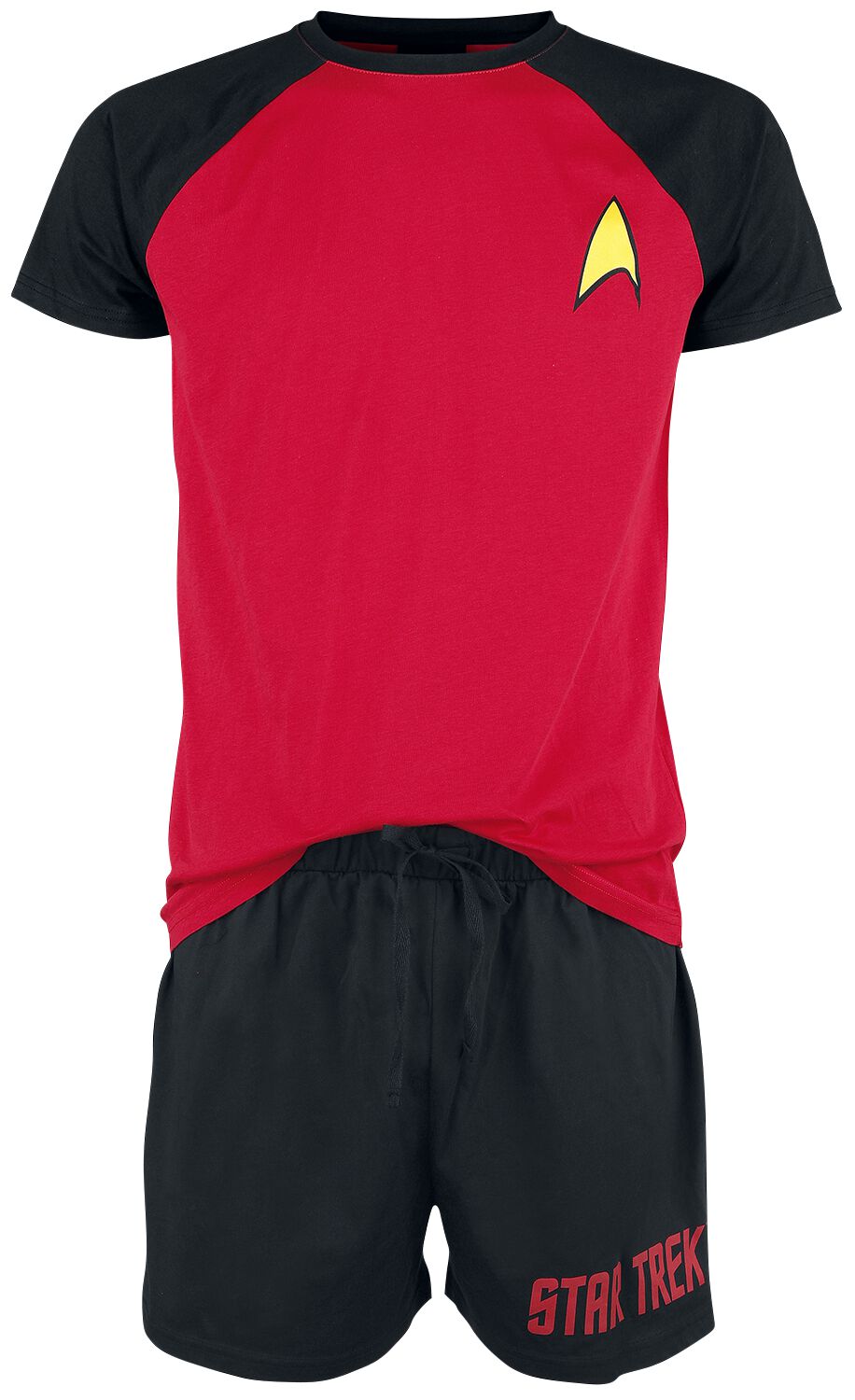 Star Trek Schlafanzug - Logo - M bis XXL - für Männer - Größe L - schwarz/rot  - EMP exklusives Merchandise! von Star Trek