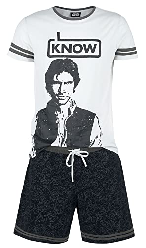 Star Wars Han Solo - I Know Männer Schlafanzug grau/schwarz L von Star Wars