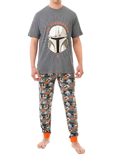 Star Wars Herren Schlafanzug The Mandalorian Mehfarbig Small von Star Wars