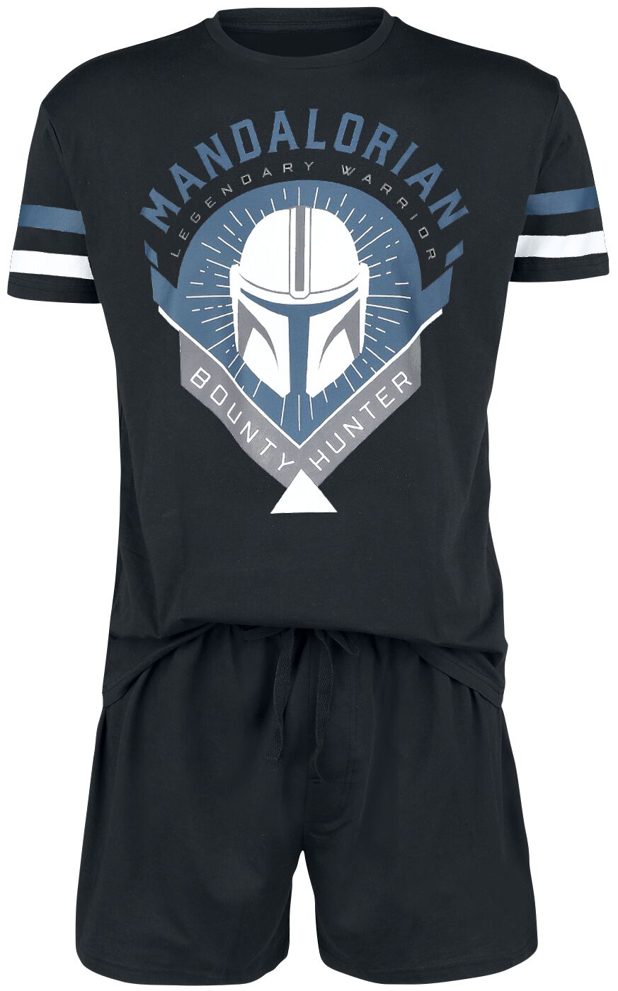 Star Wars Schlafanzug - The Mandalorian - Bounty Hunter - S bis 4XL - für Männer - Größe M - schwarz  - EMP exklusives Merchandise! von Star Wars